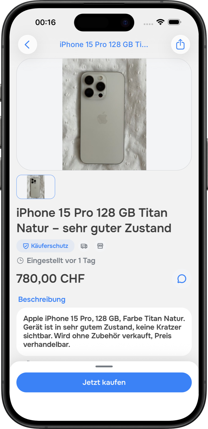 Dein Geld wartet, bis dein Artikel ankommt.